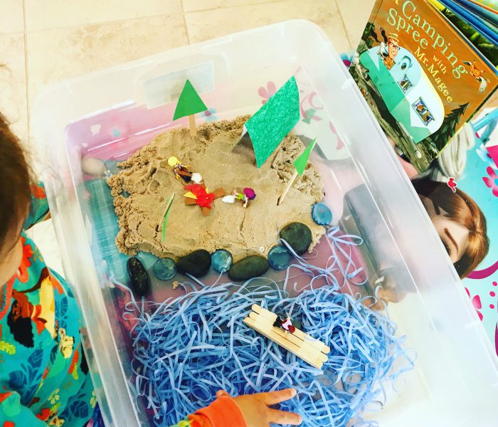 Camping Sensory Bin