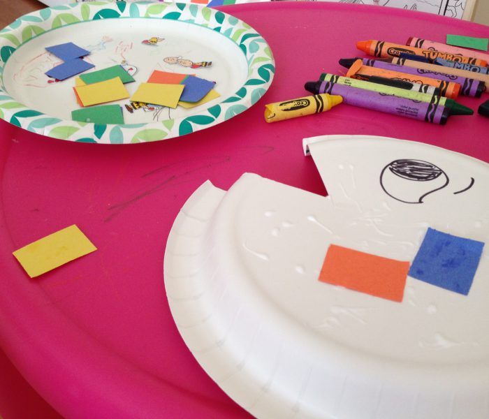 Rainbow Fish Paper Plate Craft