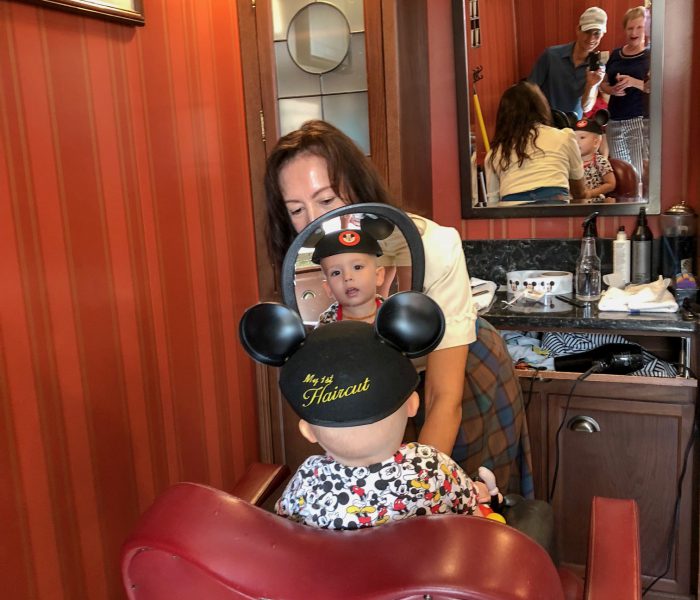 First Haircuts at Magic Kingdom’s Harmony Barbershop